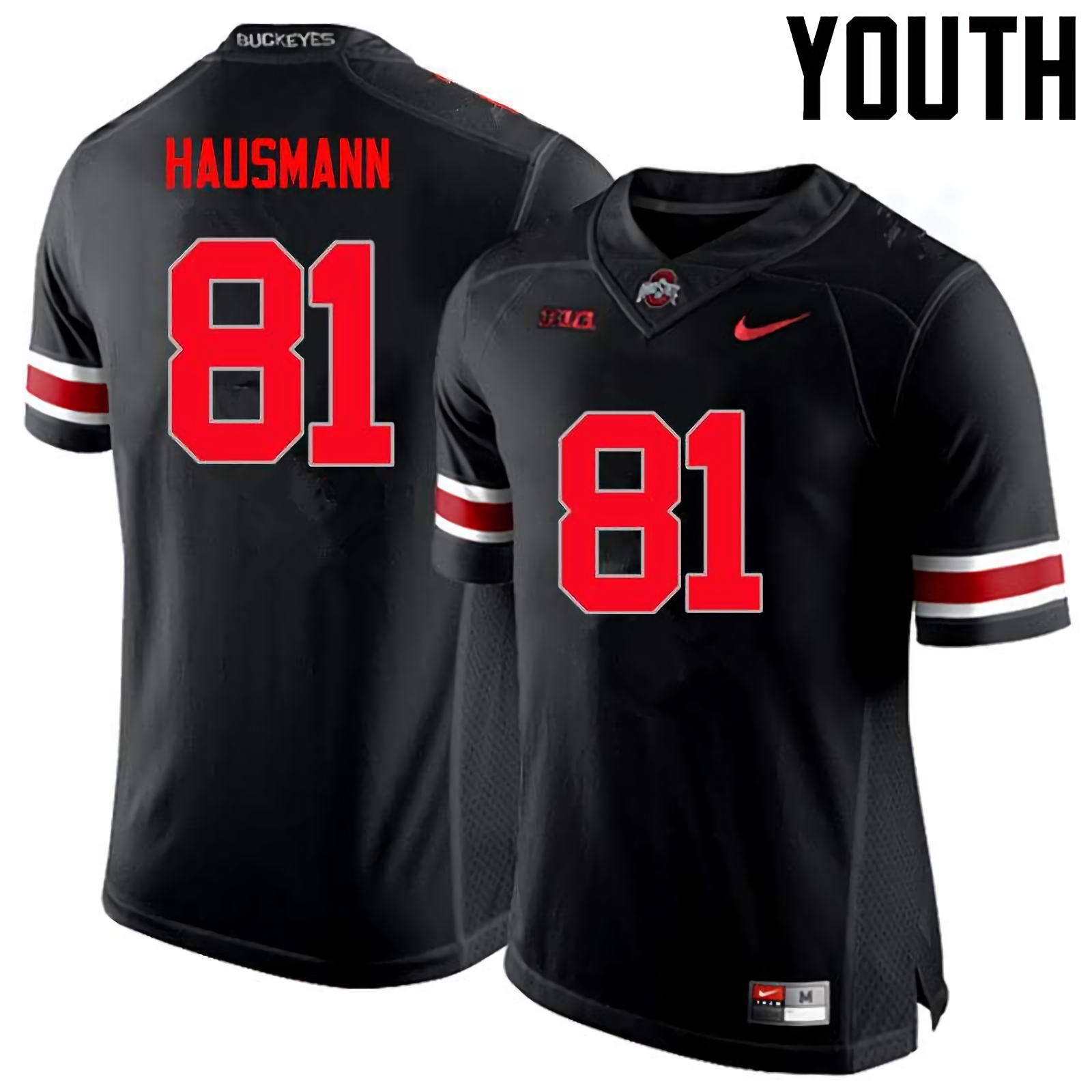 Jake Hausmann Ohio State Buckeyes Youth NCAA #81 Nike Black Limited College Stitched Football Jersey SUV8856SY